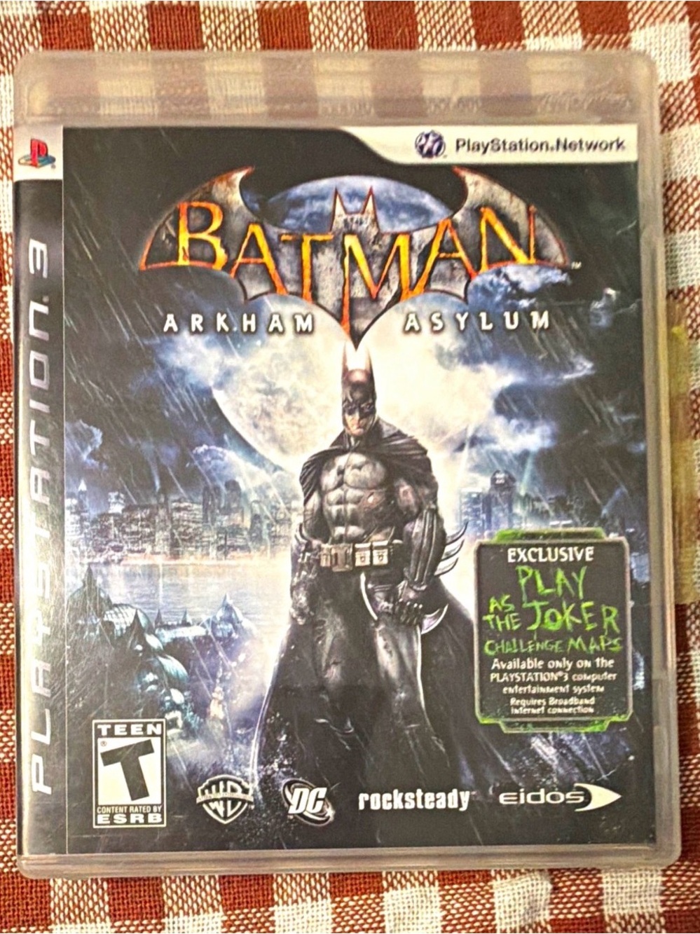 Sony PlayStation 3 Batman: Arkham Asylum - Black & Gray Cover